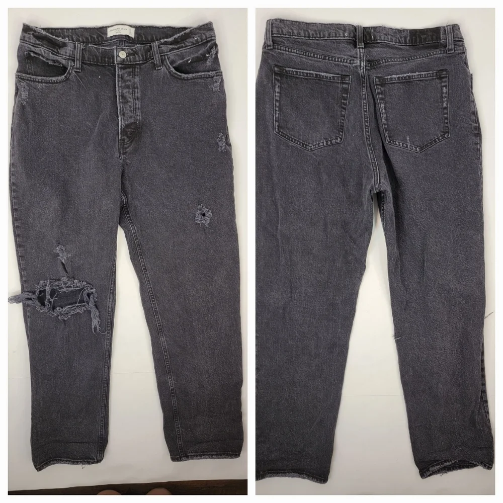 Abercrombie and fitch 31 Jeans The Dad High Rise Straight Relaxed Distressed